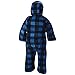 Columbia Baby Snowtop Ii Bunting, Super Blue Buffalo, 6/12