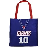 New York Giants #10 Eli Manning Royal Blue Jersey Tote Bag