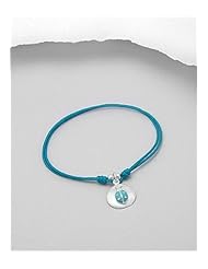 Ladybug Cotton Colored Enamel Bracelet In 92.5 Sterling Silver