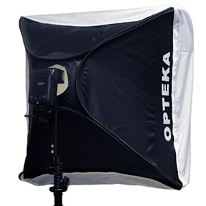 Opteka SB-160 16x16" Collapsible Speedlight Studio Softbox with Tripod Mount L-Bracket for Shoe-mount Flashes