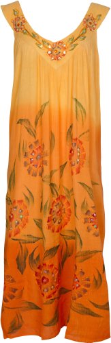 Starbust Floral Print Gauzy Casual Sleeveless Ombre Umbrella Maxi Dress ( 6 Lovely colors )