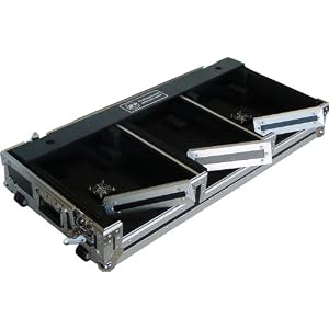 Eurolite DJ Coffin Case with Wheels and Fans, 12 inch by 