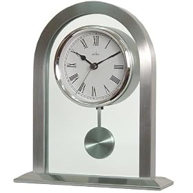 Acctim Arden Glass Pendulum Mantel Clock 36077