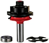 Freud 99-472 Beadboard Router Bit Tongue and Groove System for Wainscoting, Paneling, and Back Panels 1/2 inch Shank