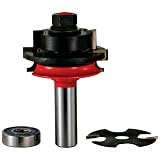 Freud 99-472 Beadboard Router Bit Tongue and Groove System for Wainscoting, Paneling and Back Panels 1/2-Inch Shank