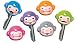 MONKEY Key Caps/Covers by Fred - Identify Your Keys - SET OF 6