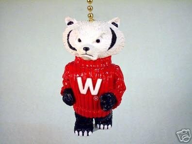 UNIVERSITY OF WISCONSIN BADGERS FAN / CHAIN PULL