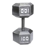 Cap Barbell Solid Hex Single Dumbbells (100-Pound)