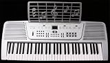 Elegance 61 Keys Silver Electronic Keyboard