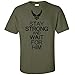 Stay Strong and Wait For Him- Air Force Short Sleeve T-Shirt