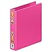 Wilson Jones Heavy Duty Round Ring Binder with Extra Durable Hinge, 1.5-Inch, Bright Pink (W364-34-212)