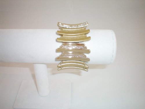 Bracelet Stretch Modern Design gold color