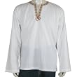 Mens Embroidered Kurta Casual Cotton Shirt India Chest 46 inches (gsk553a)