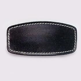 Caravan Sewn Leather Barrette 3-1 2