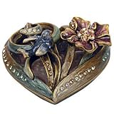 Jay Strongwater Floral Heart Shaped Box