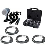 Shure DMK57-52 Drum Pack + 4 Whirlwind Cables