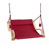 Outback Double Basket Weave Lounger, Burgundy - B000MJCZ8Y