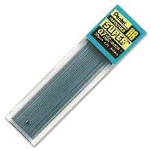 Pentel Super Hi-Polymer Lead Refill 0.7 mm Medium, HB, 30 Pieces of Lead (C27BPHB-K6)