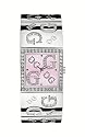 GUESS Women's Swarovksi Crystals Silvertone Etched-Bangle Watch