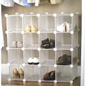 INTERLOCKING SHOE ORGANIZER/SHOE RACK for 16 PAIRS