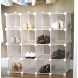 from INTERBRAND INTERLOCKING SHOE ORGANIZER/SHOE RACK for 16 PAIRS