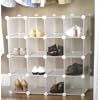 Interlocking shoe organizer/shoe rack for 16 pairs
