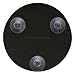 Zadro Compact 15X Magnification Travel Lightweight Portable Suction Cup Makeup Spot Mirror, Black, Black Finish