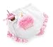 Mud Pie Baby Birthday Pink and White Decorated Cotton Bloomers, Cupcake 12-18 Months