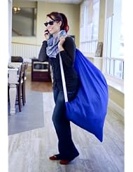 Home: Carry Laundry Bag from Keeble Outlets with Shoulder Strap, Large (30 inches x 40 inches), Commercial Grade 100% Nylon and Made in The USA - Designed for Heavy Duty Use - College Laundry Bag - Trips to Laundromat - Household Storage