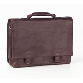 Buy Clava 96574 Tuscan Flap Briefcase - Tuscan Cafe