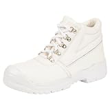 Sicherheitsschuhe S3 GS02 weiß, halbhoch, Vollrindleder, Stahlkappe, Stahlsohle, Arbeitsschuhe