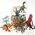 Wild Republic Dinosaur bucket with 23 pieces, special Christmas prices