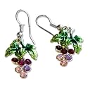 Crystal Grape Earrings