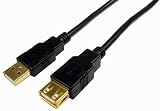 Cables Unlimited USB-5105-02M 2-Meter USB 2.0 Gold Connector Extension Cable
