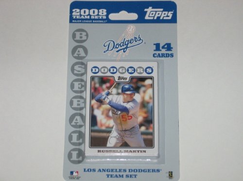 Topps MLB Baseball Cards 2008 Los Angeles Dodgers 14 Card Team Set