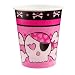 Pink Skull 9 oz. Cups (8) Party Supplies