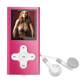 CLIP SONIC MP206 Radio 4 GB MP3 Player - pink