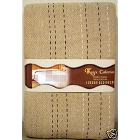 NEW BEIGE 3 SEATER SOFA BED SETTEE THROW 225cm x 250cm DOTS DESIGN