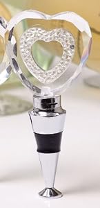 LED Clear Heart Bottle Stopper