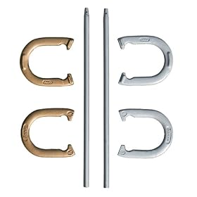 Click here to buy Franklin Sports Horseshoes - Silver Gold.