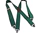 Hold-Ups Heavy Duty Greenwood Green Work Suspenders w/patented Gripper Clasps