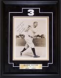 Babe Ruth Autographed Photograph - Framed Swing Pose 8x10 PSA DNA