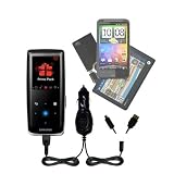 Double Car Charger with tips including a tip for the Samsung S3 Media Player – uses Gomadic TipExchange Technology