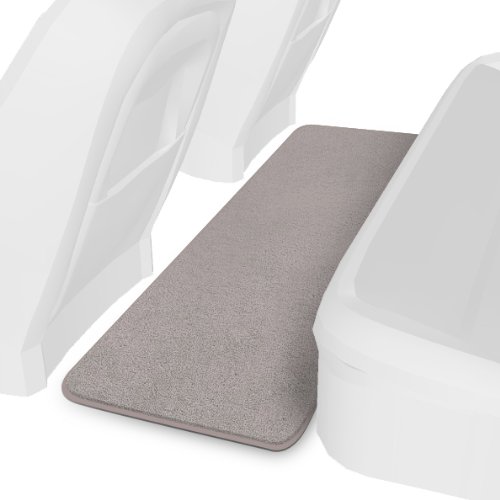 Coverking Rear Single Strip Custom Fit Rear Floor Mat for Acura - 40 Ounce Premium High Density Nylon Carpet, Gray