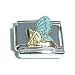 Gl�cksfee blau mit Glitterfl�gel, fairy blue, Unikat by SLart