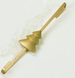 Holiday Wreath Door Hanger Holder Gold with Tree