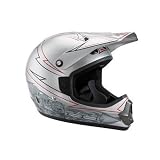 Fox Racing Tracer Pro Youth MX Bicycle Helmet - Silver - 01078-064