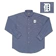 Detroit Tigers MLB "Matrix" Button Down Shirt (Navy)