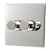 Kitchen & Housewares : POLISHED CHROME 2 GANG 2 WAY 500 WATT DIMMER C356PCB