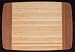 Two Tone Small Server Bamboo Cutting Board 11-1/2 x 8 [CAPITOL CITY LUMBER]